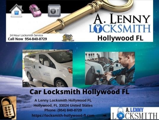 Services offered by A Lenny Locksmith Hollywood FL